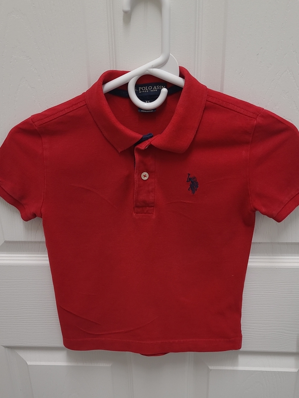 U.S. Polo Assn. Boys' Red Short-Sleeve Polo - Picture 2 of 7